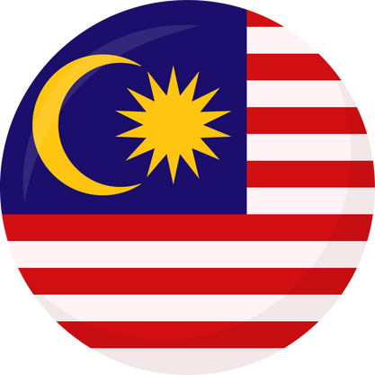 Round Flag of the Malaysia