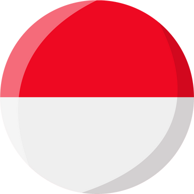 Indonesian Flag Circle