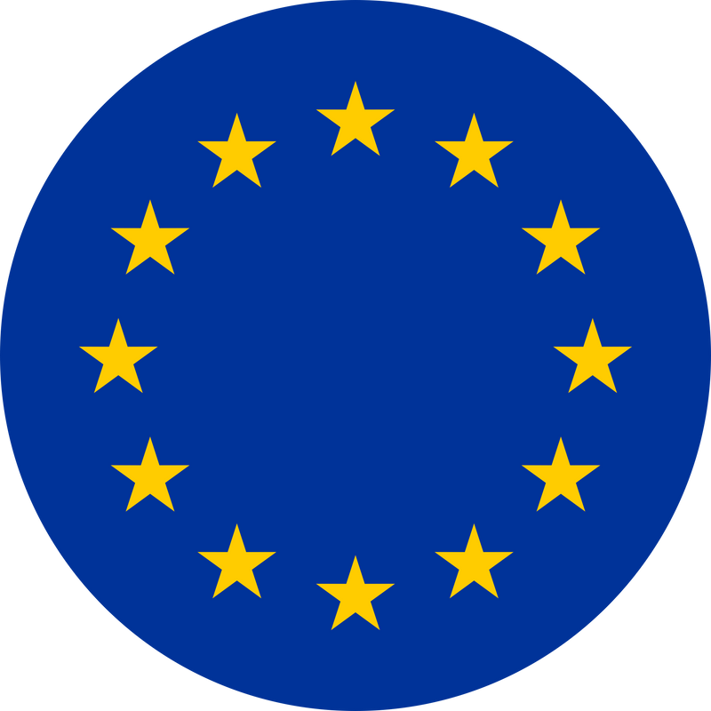 Round Flag of the European Union EU