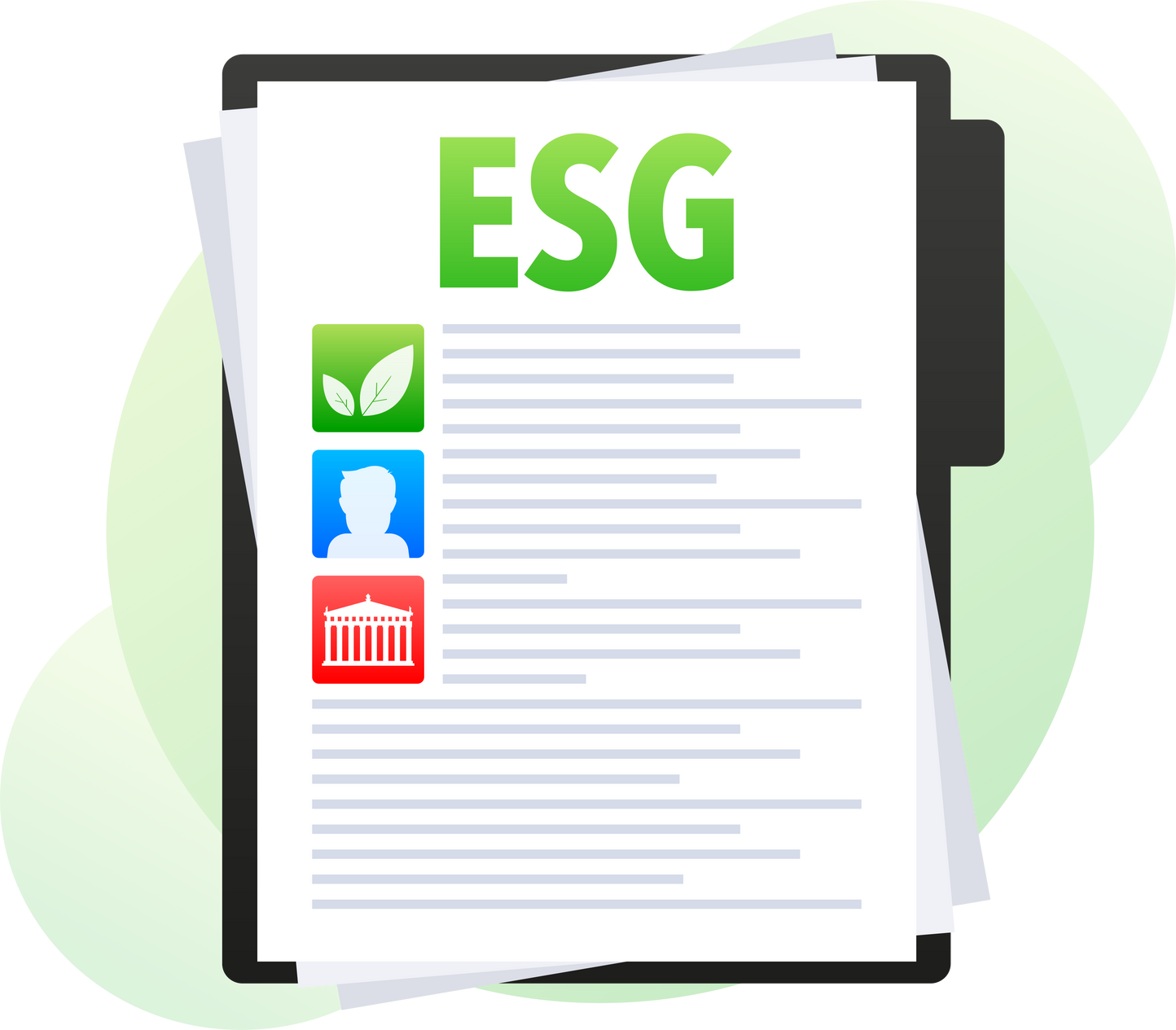 ESG - Environmental, social, and corporate governance document file